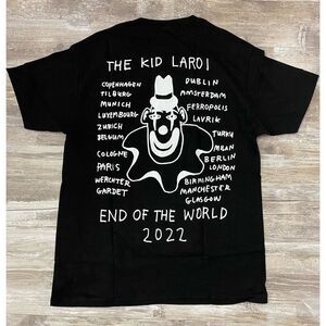 Kid Laroi End of the World Tour 2022 Black T-Shirt Sz XL